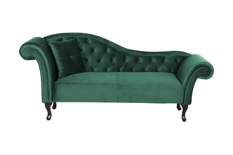 Lattes Sjeselong Venstre - Fløyel/Grønn - Møbler - Stoler & lenestoler - Lenestoler - Liggestol