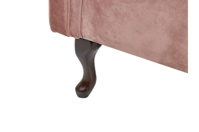 Lattes Sjeselong Venstre - Fløyel/Rosa - Møbler - Sofaer - Dagsenger
