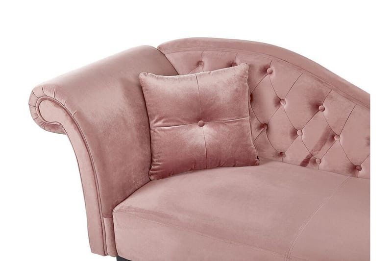 Lattes Sjeselong Venstre - Fløyel/Rosa - Møbler - Sofaer - Dagsenger