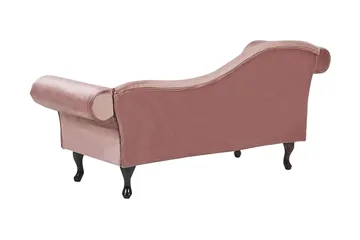 Lattes Sjeselong Venstre - Fløyel/Rosa - Møbler - Sofaer - Dagsenger