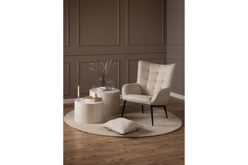 Ravinda Liggestol - Beige - Møbler - Stoler & lenestoler - Lenestoler - Ørelappstol