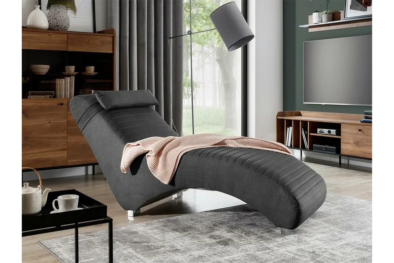 Staffin Liggfåtölj 73 cm NO_BRAND Dark grey - Møbler - Stoler & lenestoler - Lenestoler - Liggestol