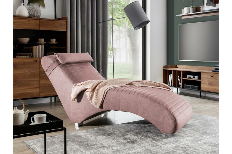 Staffin Liggfåtölj 73 cm NO_BRAND Pink - Møbler - Stoler & lenestoler - Lenestoler - Liggestol