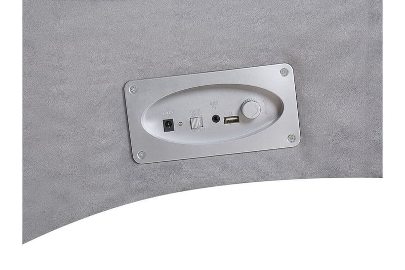 Volans Sjeselong med Bluetooth-høytaler - Fløyel/Grå - Møbler - Stoler & lenestoler - Lenestoler - Liggestol