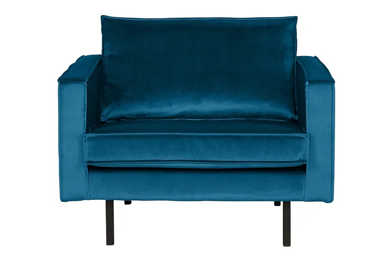 Lissbon Fløyelslenestol, Blå