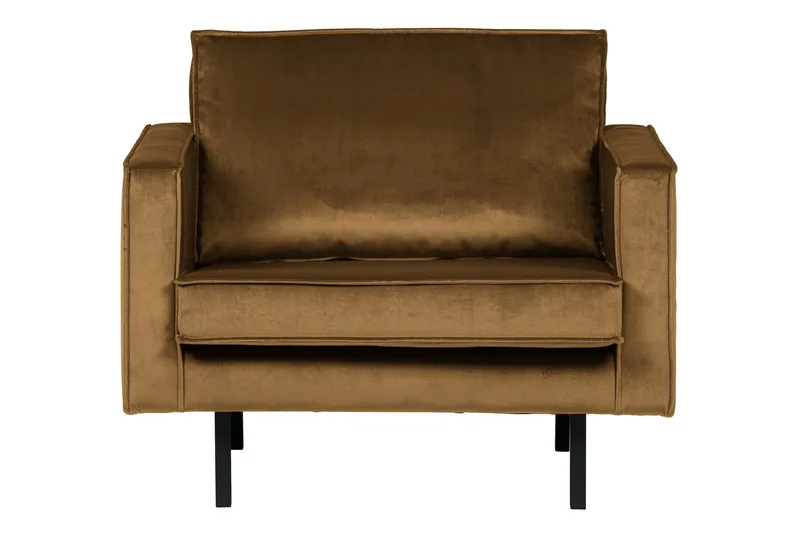 Lissbon Fløyelslenestol - Honninggul - Møbler - Stoler & lenestoler - Lenestoler