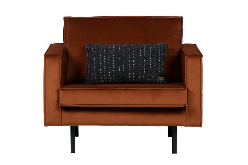 Lissbon Fløyelslenestol - Rust - Møbler - Stoler & lenestoler - Lenestoler