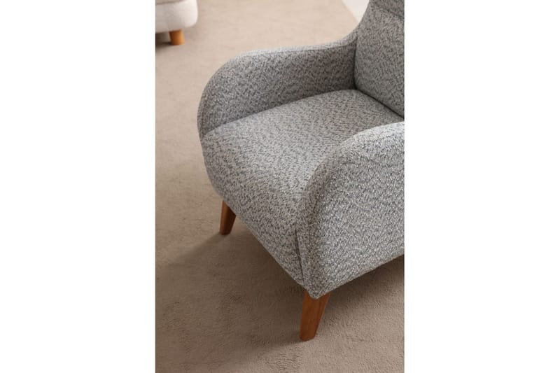 Mami Öronlappsfåtölj - Krem/Blå - Møbler - Stoler & lenestoler - Lenestoler - Ørelappstol