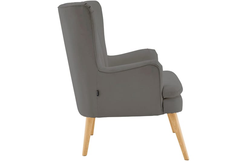 Marilee Loungelenestol med Fotskammel - Stoff/Antrasitt - Møbler - Stoler & lenestoler - Lenestoler
