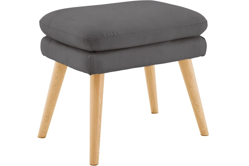 Marilee Loungelenestol med Fotskammel, Stoff/Antrasitt