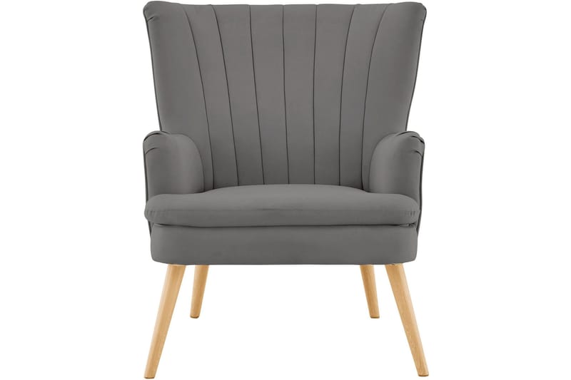 Marilee Loungelenestol med Fotskammel - Stoff/Antrasitt - Møbler - Stoler & lenestoler - Lenestoler