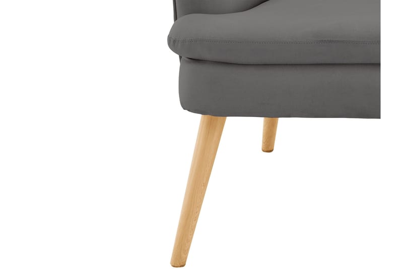 Marilee Loungelenestol med Fotskammel - Stoff/Antrasitt - Møbler - Stoler & lenestoler - Lenestoler