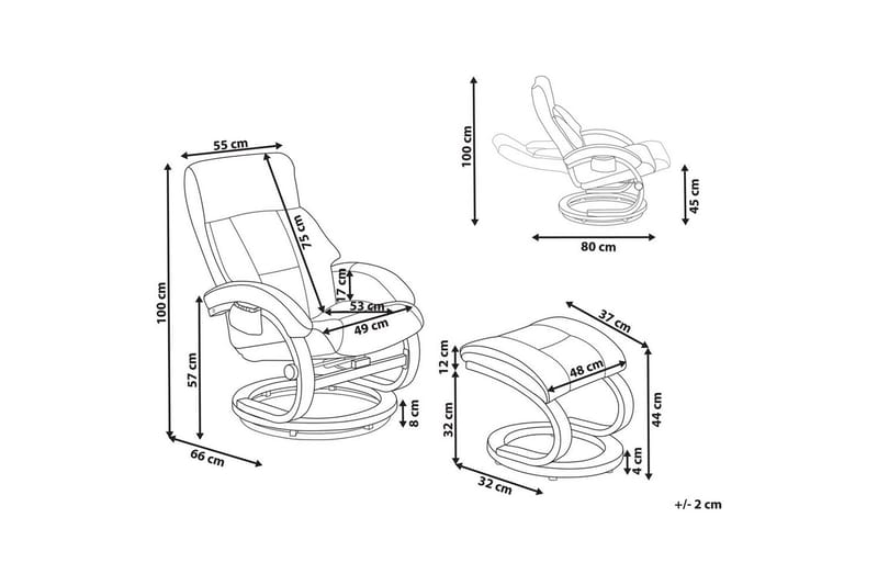 Massasjestol Force - Grå, lyst tre - Møbler - Stoler & lenestoler - Lenestoler - Massasjestol