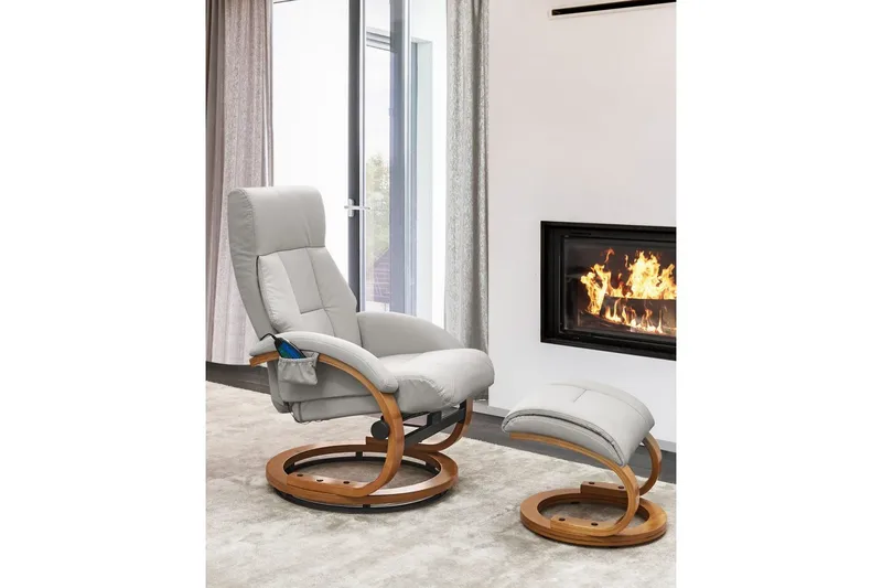 Massasjestol Force - Grå, lyst tre - Møbler - Stoler & lenestoler - Lenestoler - Massasjestol