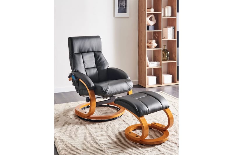 Massasjestol Force - Svart, lyst tre - Møbler - Stoler & lenestoler - Lenestoler - Massasjestol