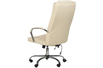 Massasjestol Grandeur Beige/Sølv - Beige/Sølv - Møbler - Stoler & lenestoler - Lenestoler - Lenestol skinn