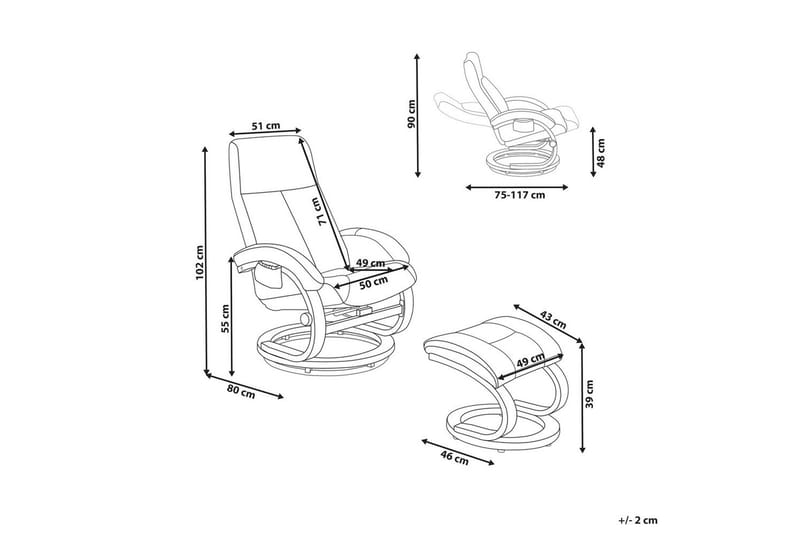Massasjestol Hero - Beige, Lys Tre - Møbler - Stoler & lenestoler - Lenestoler - Massasjestol