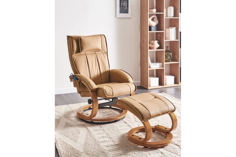 Massasjestol Majestic - Brun, lyst tre - Møbler - Stoler & lenestoler - Lenestoler - Massasjestol