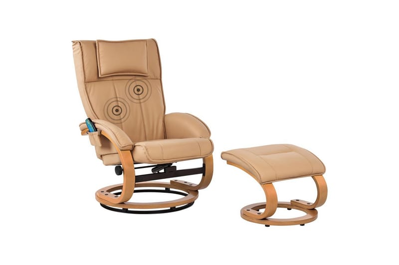 Massasjestol Majestic, Brun, lyst tre