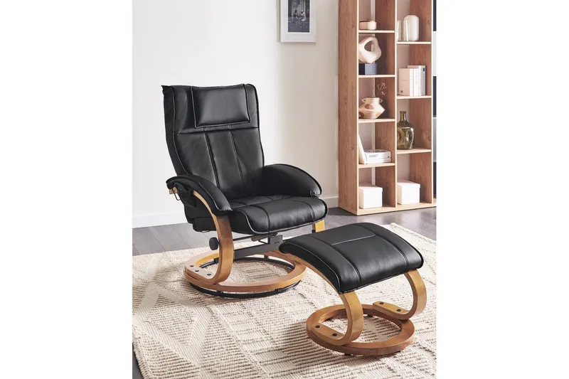 Massasjestol Majestic - Svart, lyst tre - Møbler - Stoler & lenestoler - Lenestoler - Massasjestol