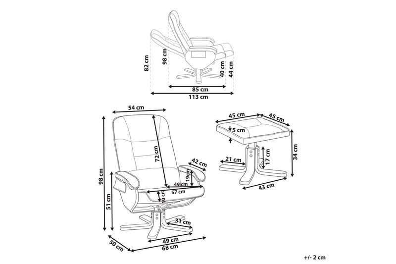 Massasjestol Relaxpro - Beige, Lys Tre - Møbler - Stoler & lenestoler - Lenestoler - Massasjestol
