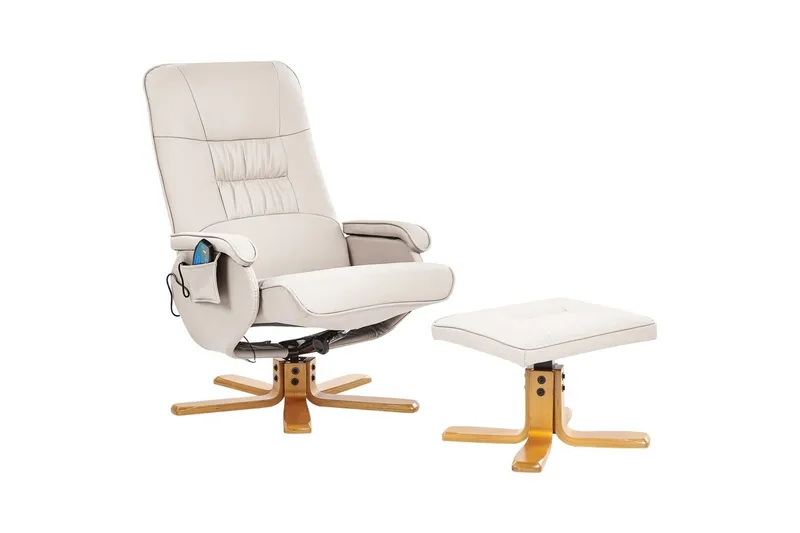 Massasjestol Relaxpro - Beige, Lys Tre - Møbler - Stoler & lenestoler - Lenestoler - Massasjestol