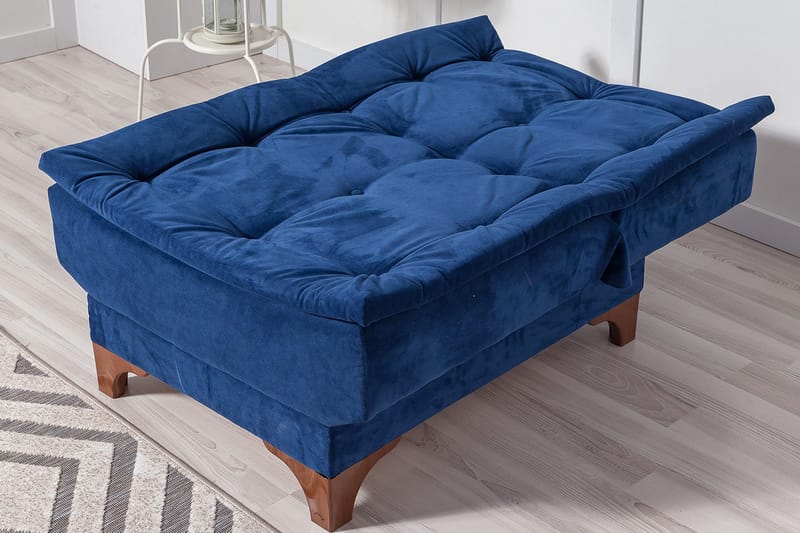 Mathenia Lenestol med Armlene - Blå - Møbler - Stoler & lenestoler - Lenestoler - Lenestoler uten armlene