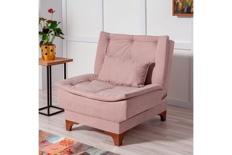 Mathenia Lenestol med Armlene - Brun - Møbler - Stoler & lenestoler - Lenestoler - Lenestoler uten armlene