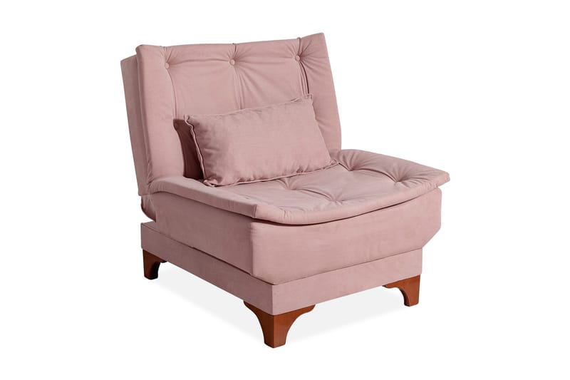 Mathenia Lenestol med Armlene - Brun - Møbler - Stoler & lenestoler - Lenestoler - Sovestol