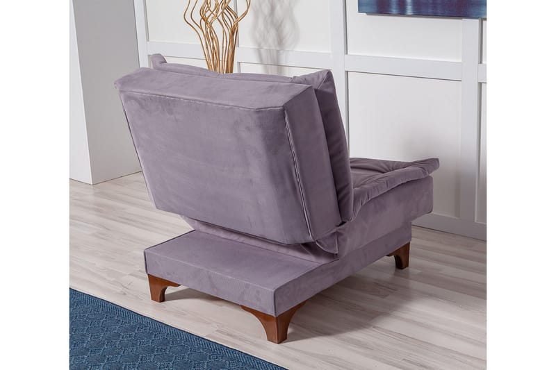 Mathenia Lenestol med Armlene - Grå - Møbler - Stoler & lenestoler - Lenestoler - Lenestoler uten armlene