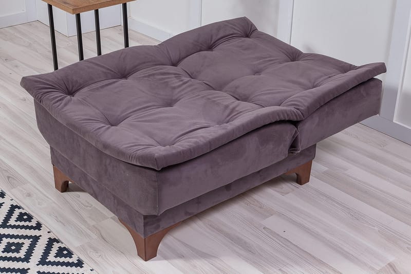 Mathenia Lenestol med Armlene - Grå - Møbler - Stoler & lenestoler - Lenestoler - Sovestol