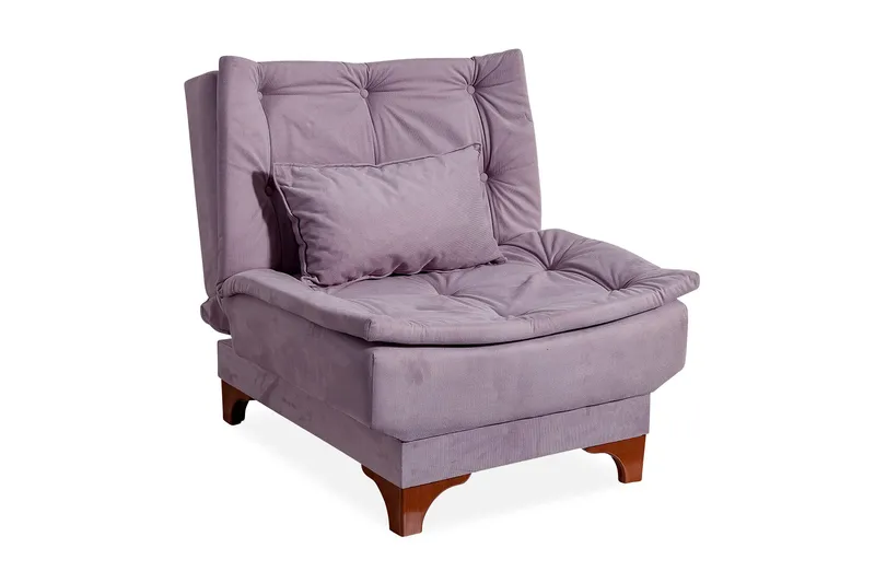 Mathenia Lenestol med Armlene - Grå - Møbler - Stoler & lenestoler - Lenestoler - Lenestoler uten armlene