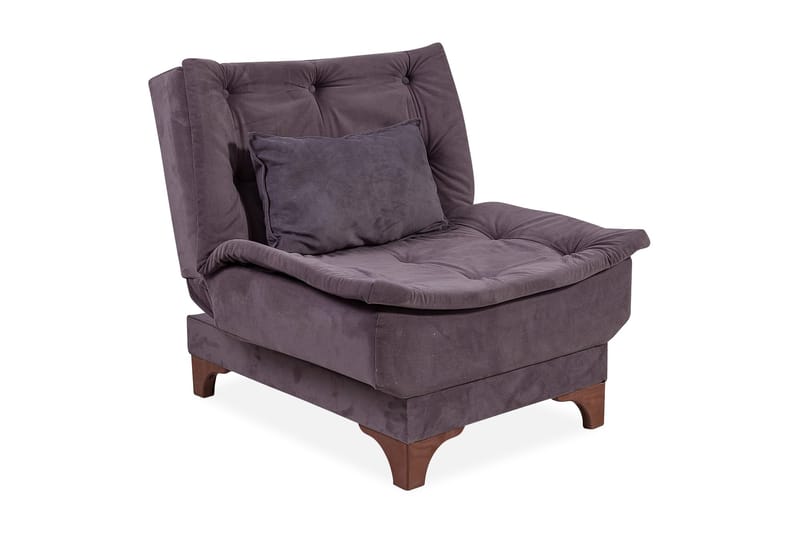 Mathenia Lenestol med Armlene - Grå - Møbler - Stoler & lenestoler - Lenestoler - Lenestoler uten armlene