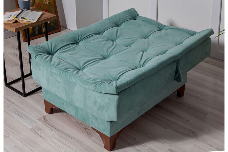 Mathenia Lenestol med Armlene - Grønn - Møbler - Stoler & lenestoler - Lenestoler - Sovestol