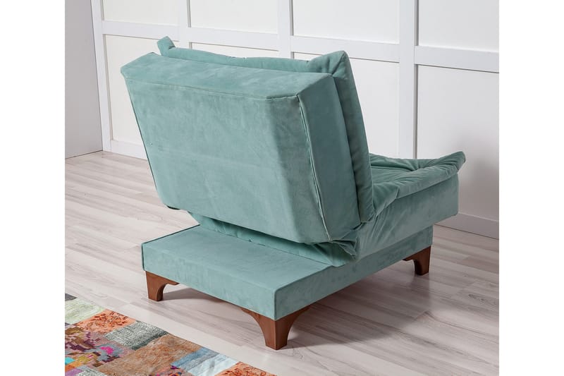 Mathenia Lenestol med Armlene - Grønn - Møbler - Stoler & lenestoler - Lenestoler - Sovestol