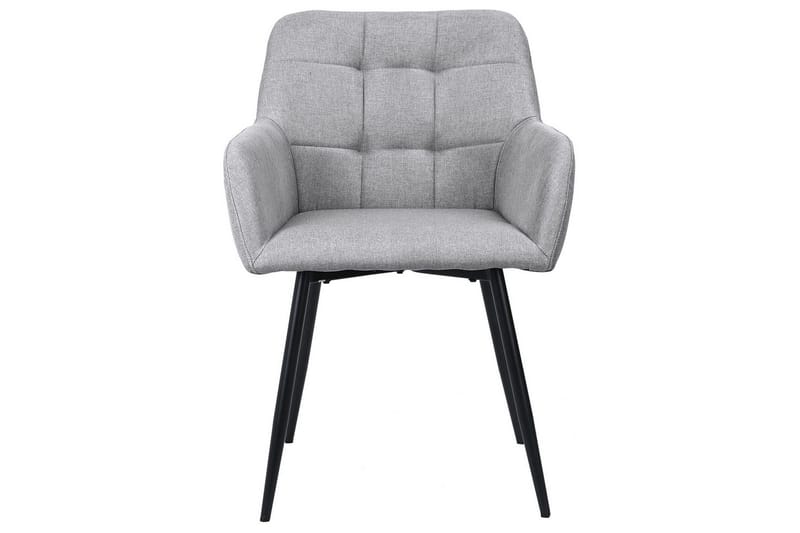 Lenestoler (med armlener) Loft24 Bostony karmstol Grå - Møbler - Stoler & lenestoler - Spisestuestoler & kjøkkenstoler