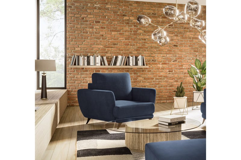 Megis Lenestol - Blå - Møbler - Stoler & lenestoler - Lenestoler