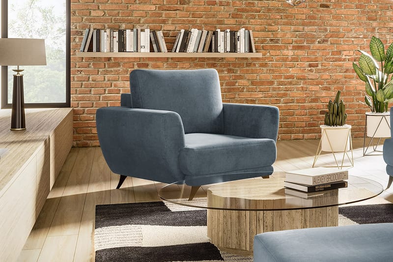 Megis Lenestol - Blå - Møbler - Stoler & lenestoler - Lenestoler