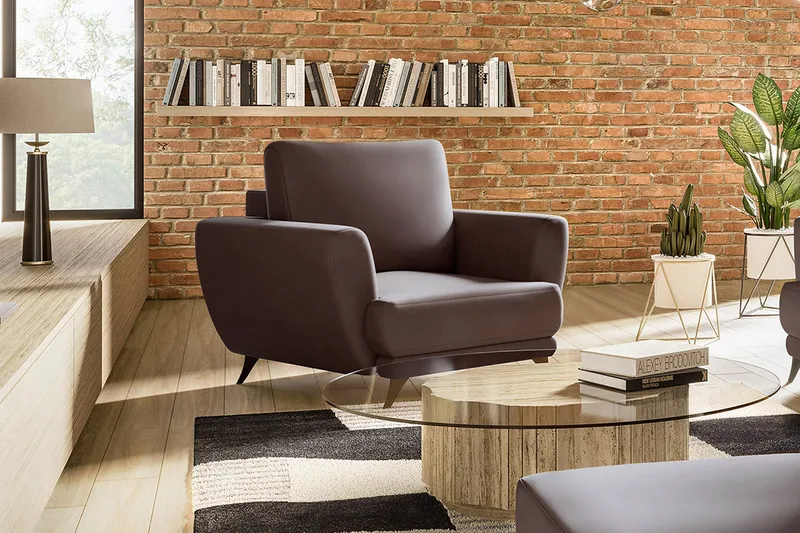 Megis Lenestol - Brun - Møbler - Stoler & lenestoler - Lenestoler