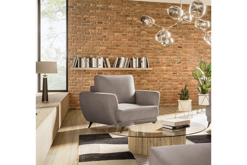 Megis Lenestol - Grå - Møbler - Stoler & lenestoler - Lenestoler