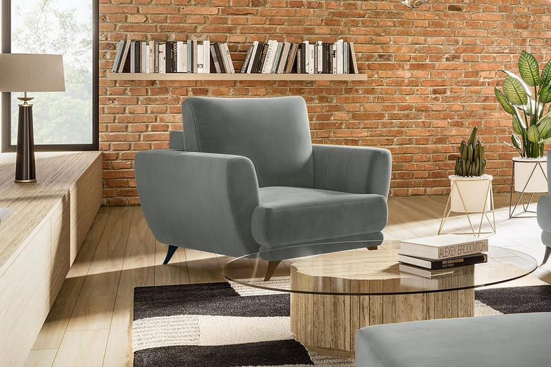 Megis Lenestol - Grå - Møbler - Stoler & lenestoler - Lenestoler