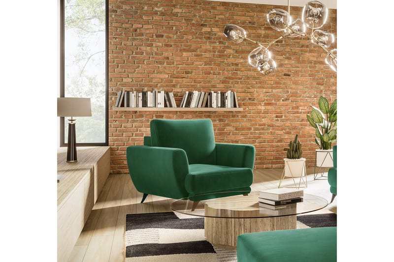 Megis Lenestol - Grønn - Møbler - Stoler & lenestoler - Lenestoler