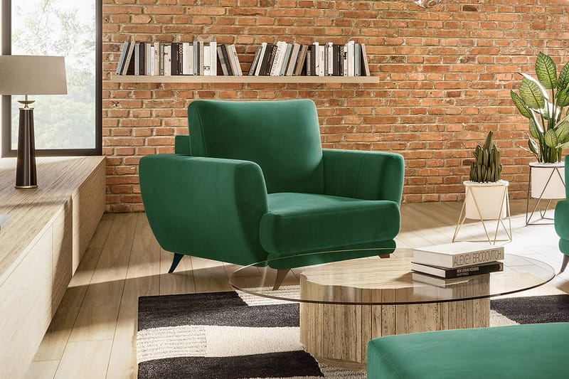 Megis Lenestol - Grønn - Møbler - Stoler & lenestoler - Lenestoler