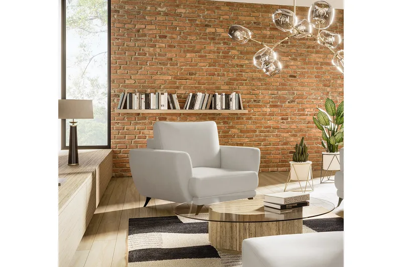 Megis Lenestol - Hvit - Møbler - Stoler & lenestoler - Lenestoler