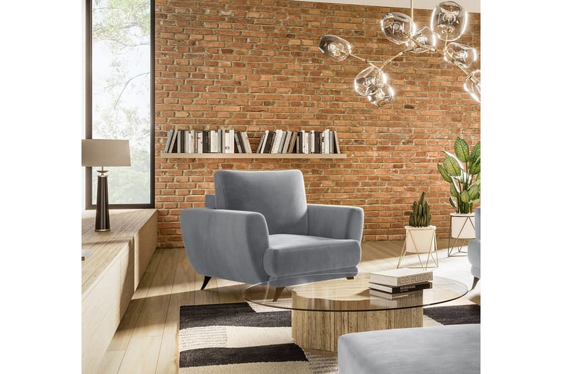 Megis Lenestol - Lysegrå - Møbler - Stoler & lenestoler - Lenestoler