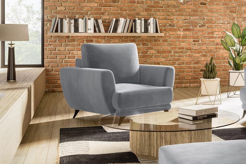 Megis Lenestol - Lysegrå - Møbler - Stoler & lenestoler - Lenestoler