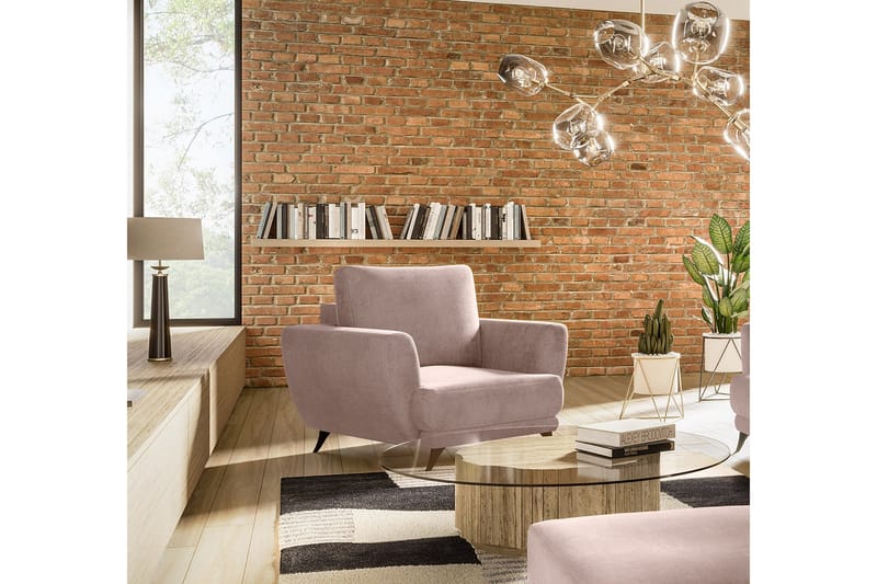 Megis Lenestol - Lyserosa - Møbler - Stoler & lenestoler - Lenestoler