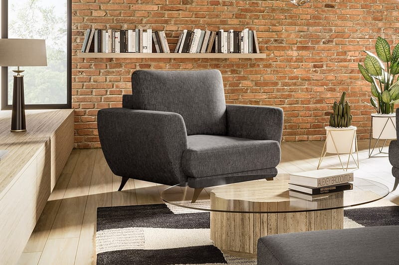 Megis Lenestol - Mørkegrå - Møbler - Stoler & lenestoler - Lenestoler