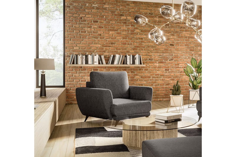 Megis Lenestol - Mørkegrå - Møbler - Stoler & lenestoler - Lenestoler