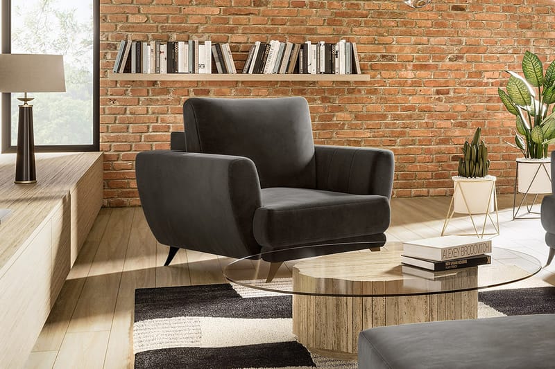 Megis Lenestol - Svart - Møbler - Stoler & lenestoler - Lenestoler